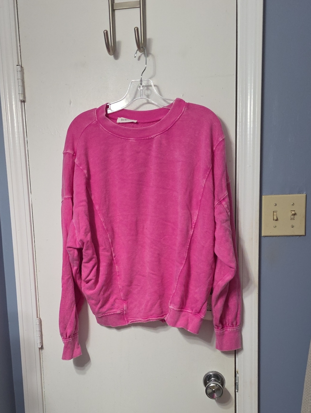 BUCKETLIST Hot Pink Crewneck Sweatshirt